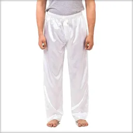 100% Polyester Solid Satin Men's Pajama MP51-WH