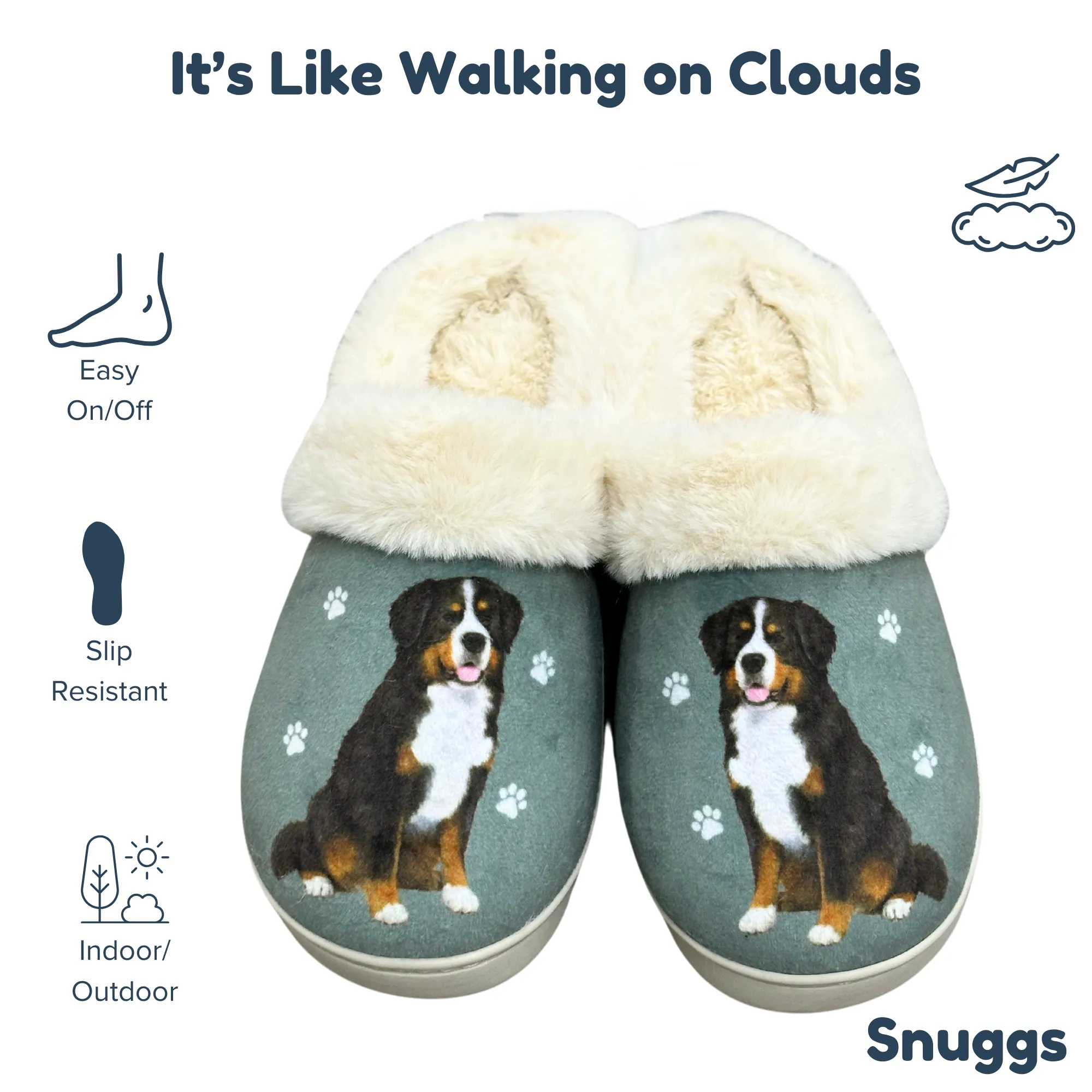 Bernese Mt. Dog Snuggs Slipper