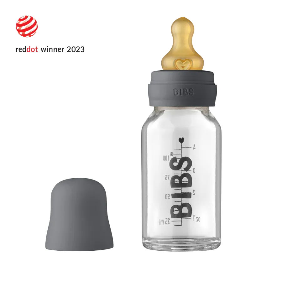 BIBS Baby Glass Bottle Complete Set (110 ml)