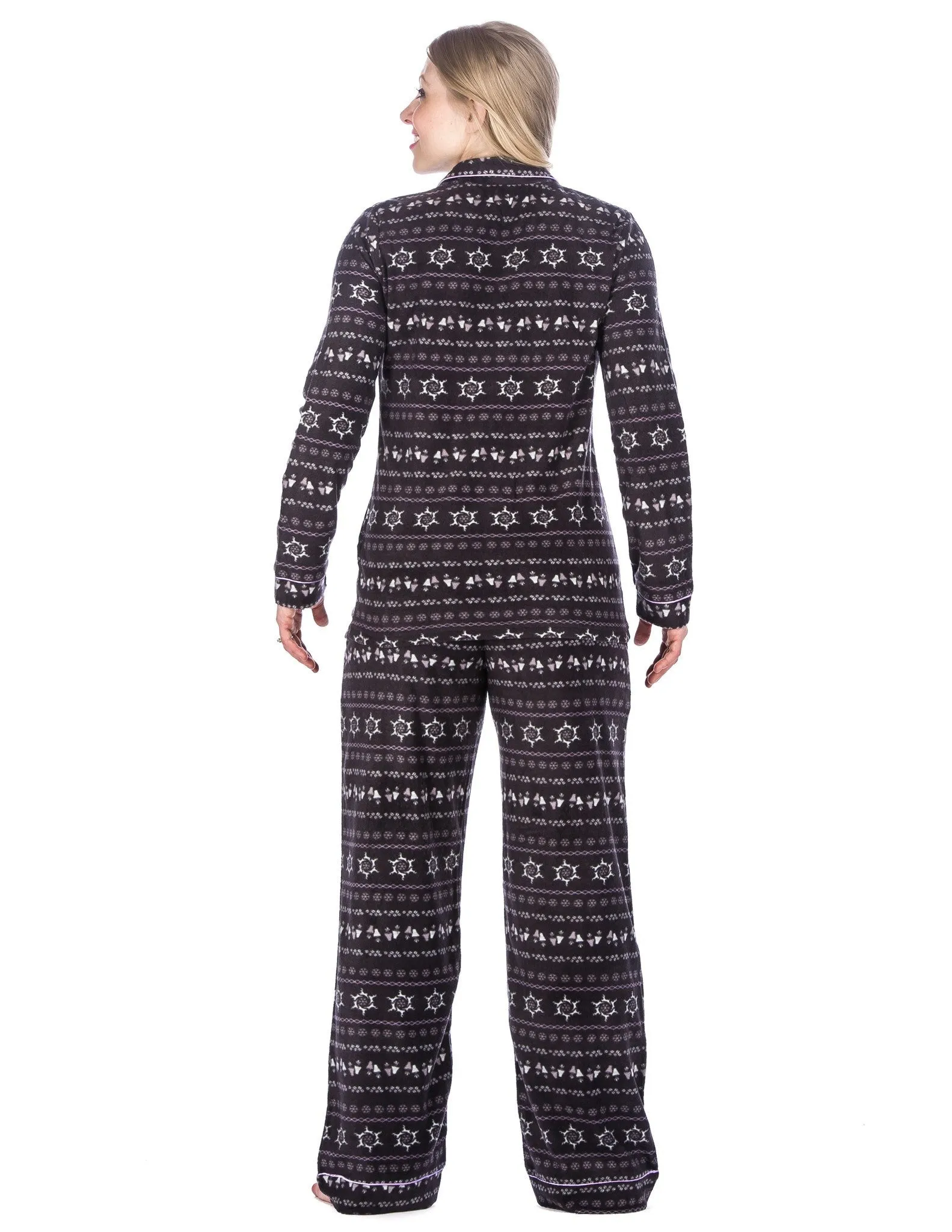 Box Packaged Women's Microfleece Pajama Sleepwear Set