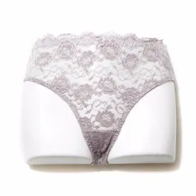 Bridal Grey Net Lace Cotton Panty