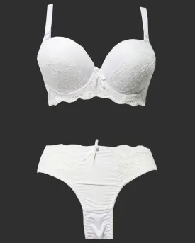 Bridal Pushup Plus Size Bra Panty Sets - Single Padded Underwired Bra Panty Sets - BS1005