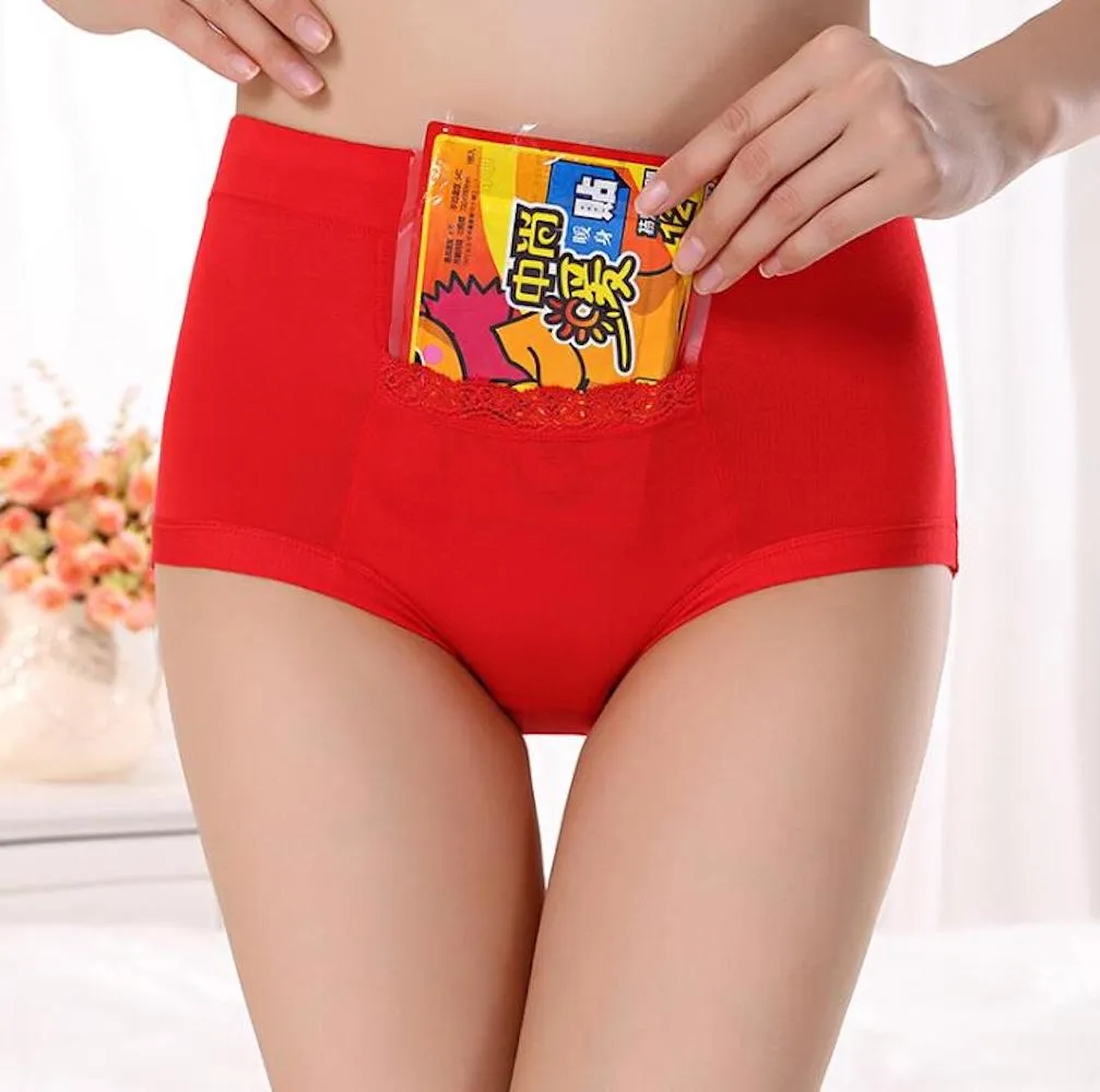 CODE RED Period Panties with Pocket- Red- XL