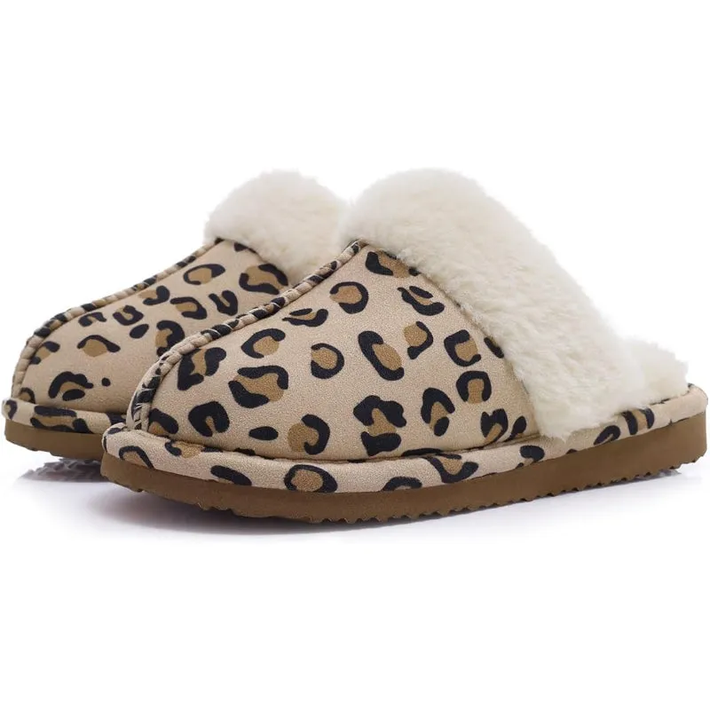 Cozy Fleece Lined Suede Plush Slippers