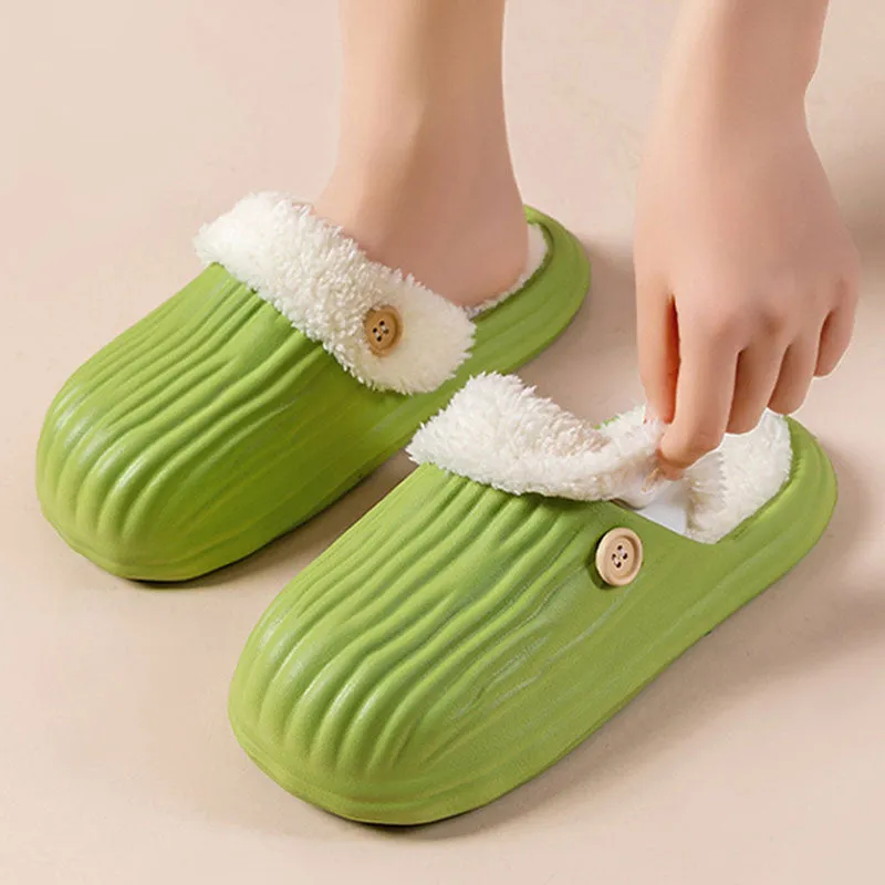 CozySwap:  Indoor-Outdoor Slippers with Detachable Fur