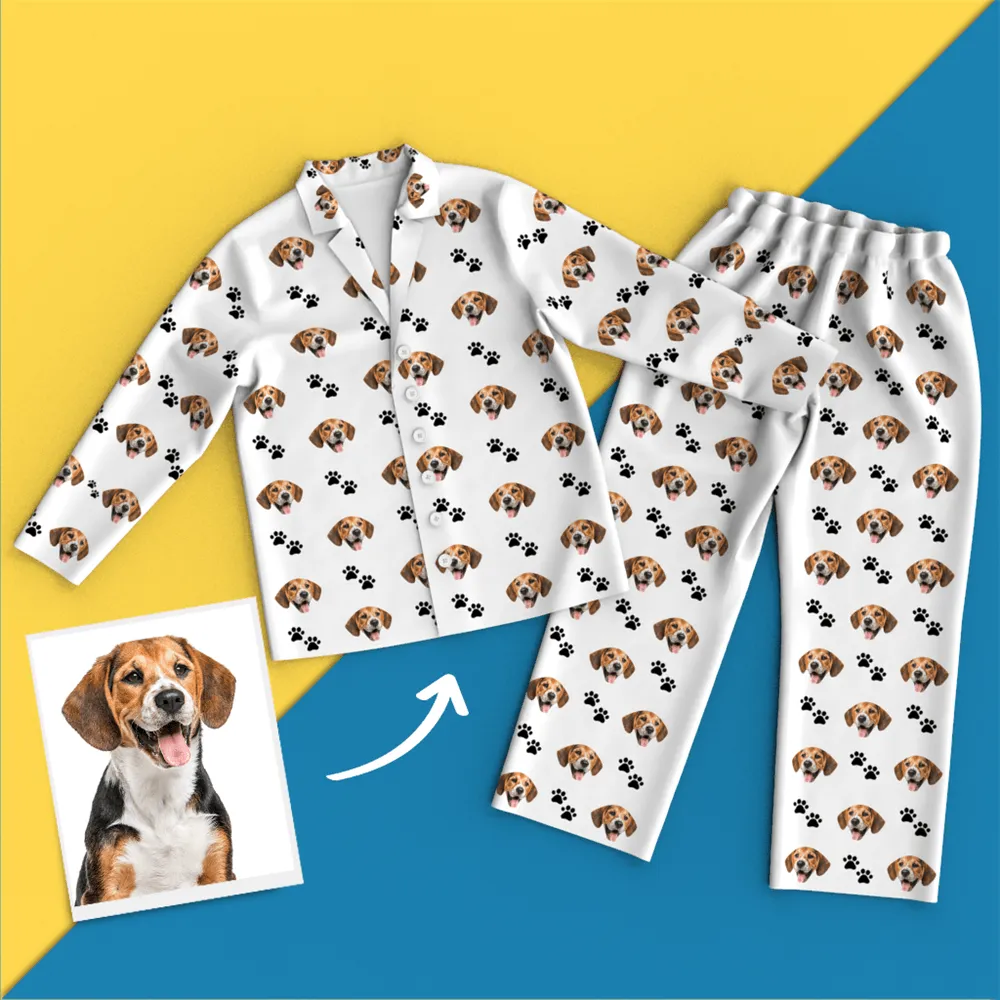 Custom Face Pajamas  - Pet Footprint