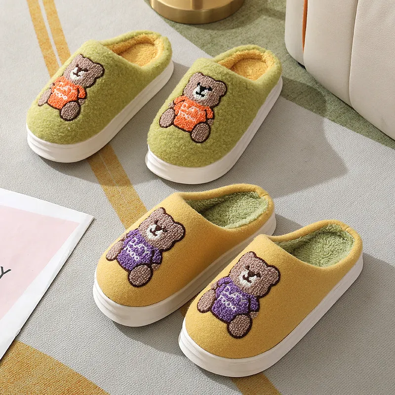 Cute Teddy bear Slippers | Warm Indoor Slippers