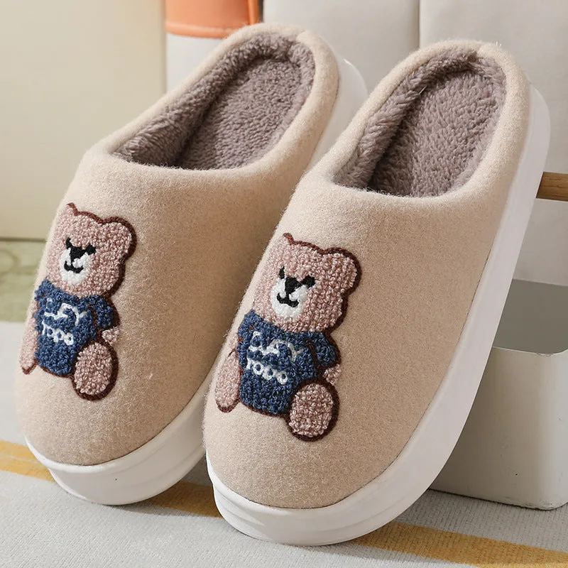 Cute Teddy bear Slippers | Warm Indoor Slippers