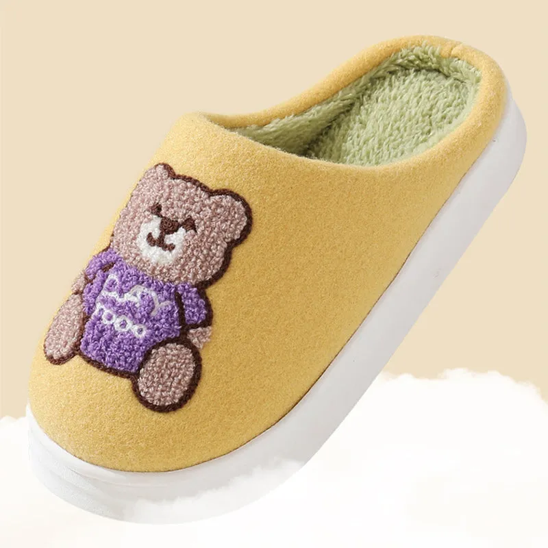 Cute Teddy bear Slippers | Warm Indoor Slippers