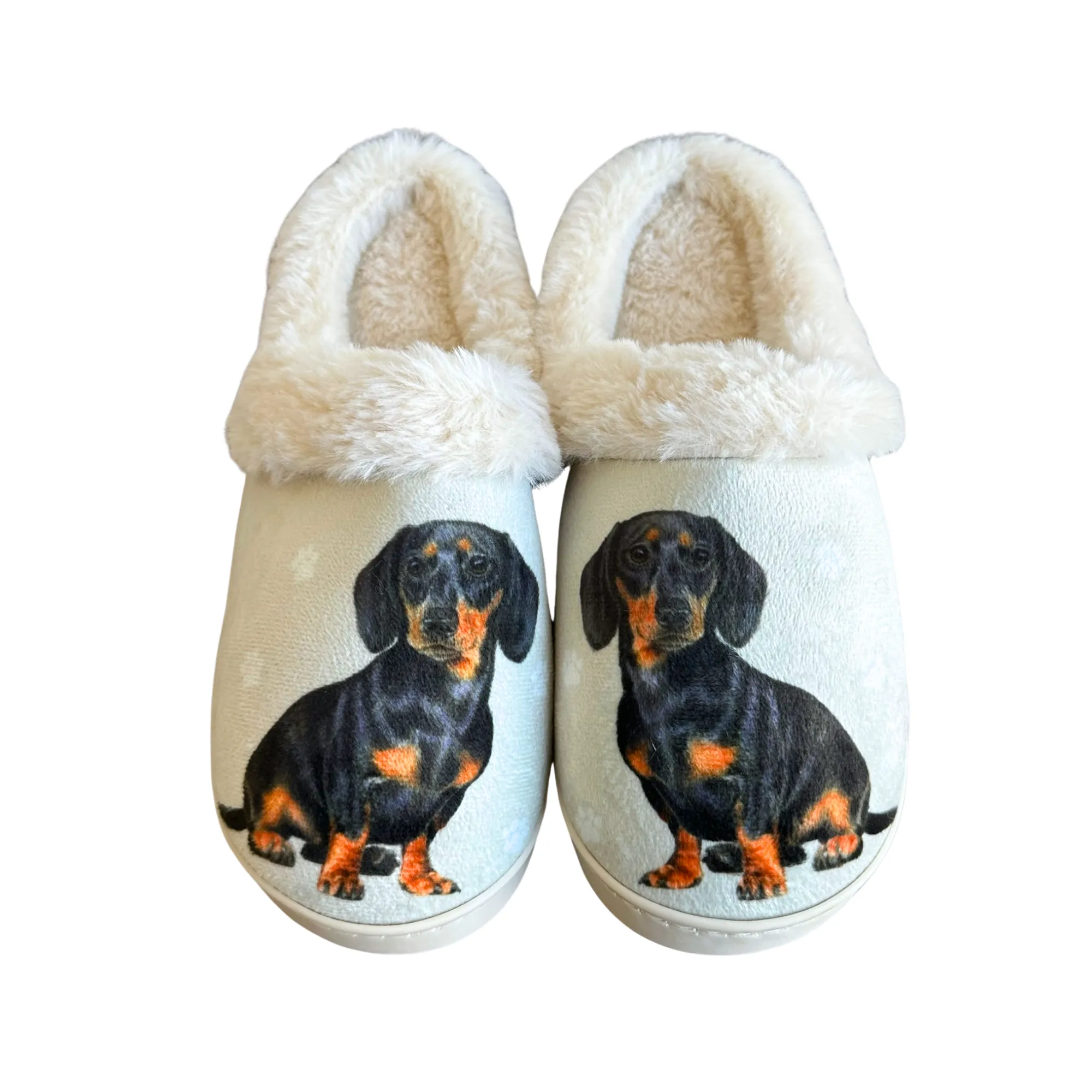 Dachshund Black Snuggs Slippers