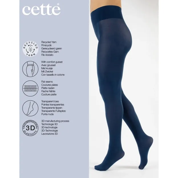 Dublin Eco Comfy Opaque Tights 70 DEN in Marine  - S-4X