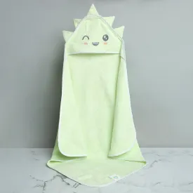 Fancy Fluff Bamboo Cotton Baby Hooded Towel- DINO