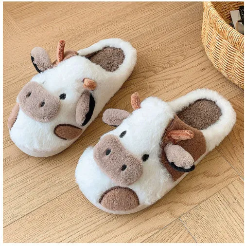 Fluffy Cow Slippers | Cloudy Slippers