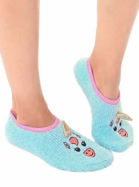 Fuzzy Unicorn Slippers