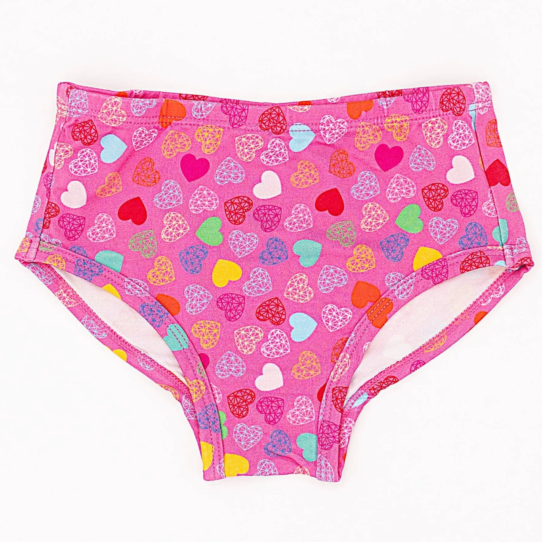 Girls Panties - Rainbow Hearts New