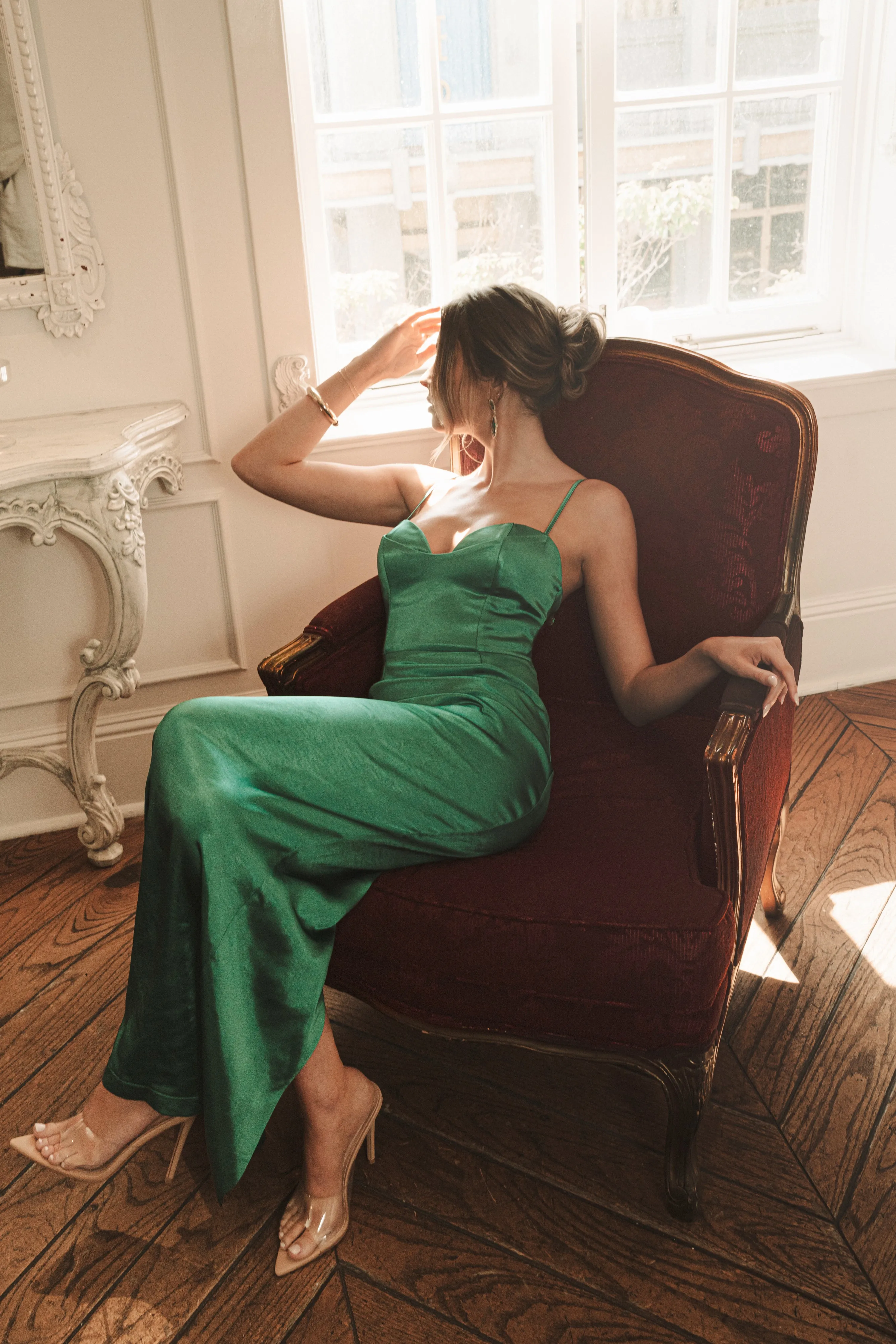 Green Moment In Time Maxi Dress