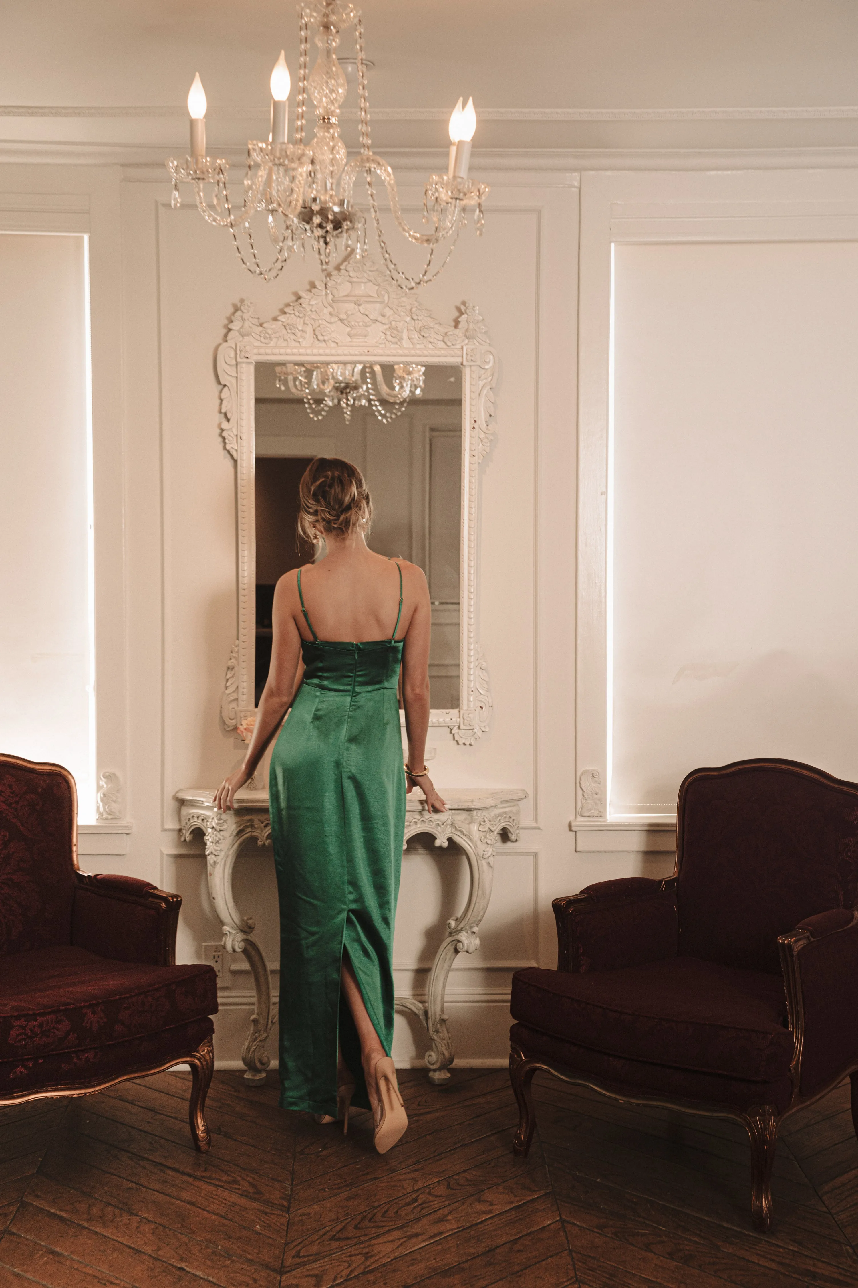 Green Moment In Time Maxi Dress