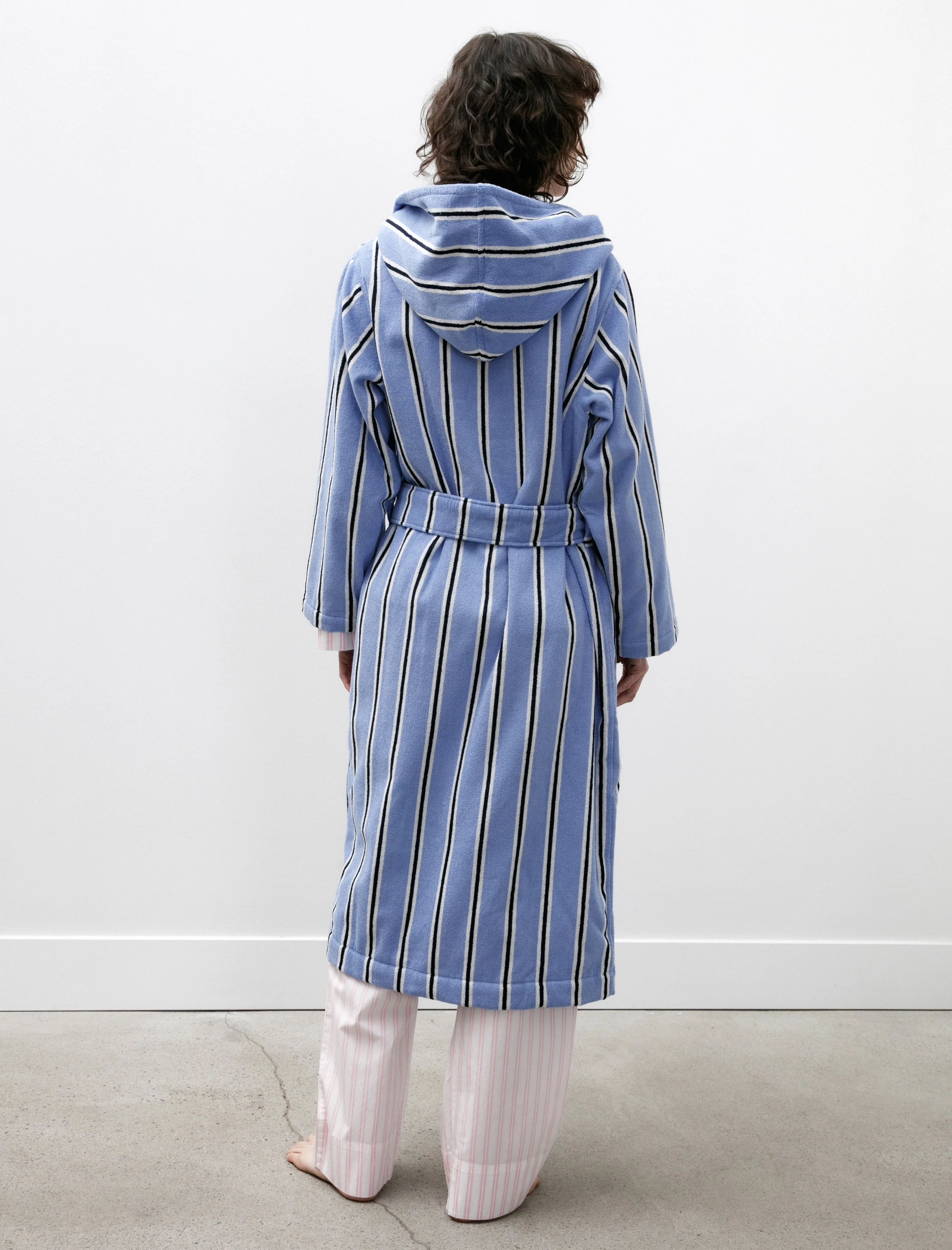 Hooded Bathrobe Bassett Stripes