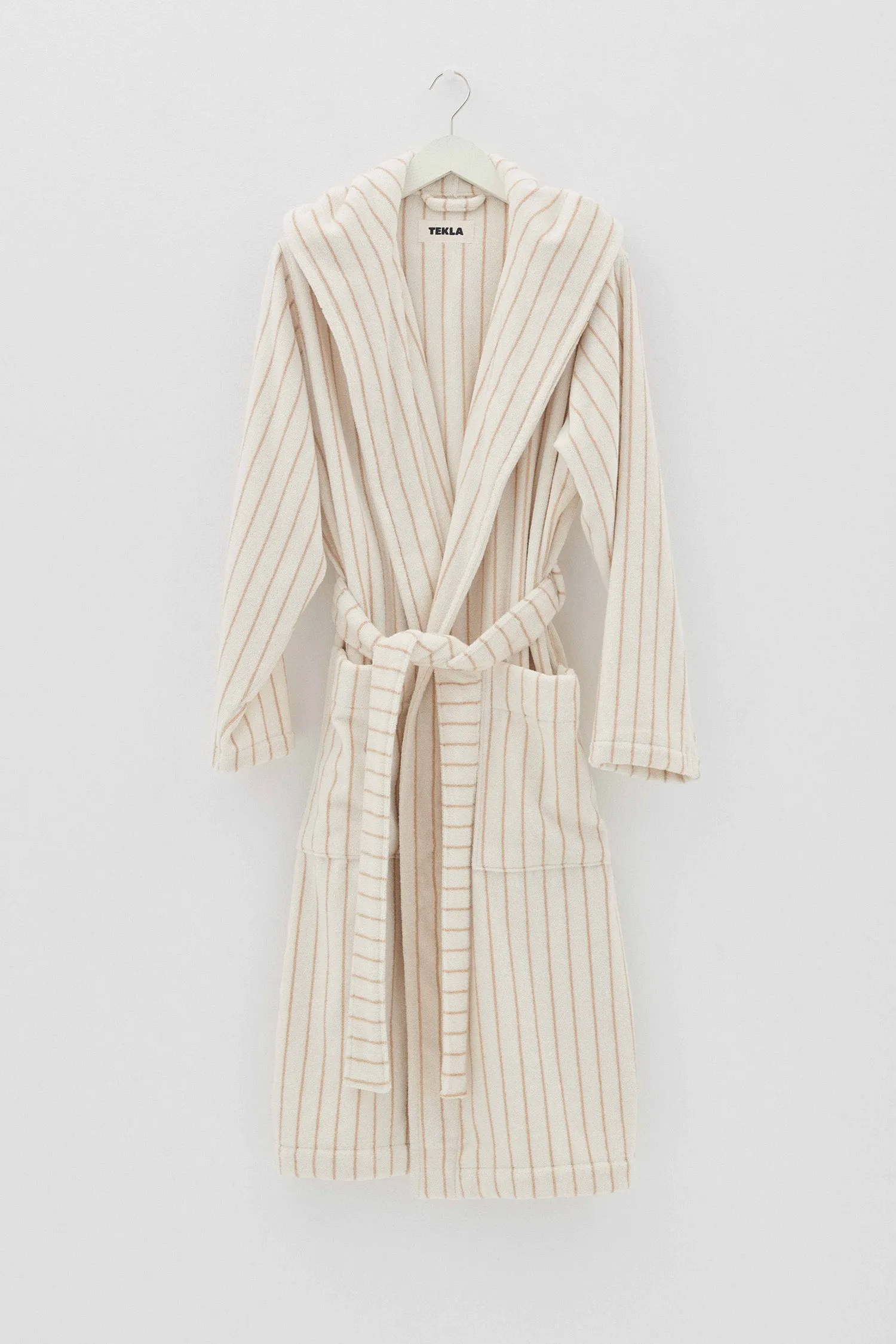 Hooded Bathrobe Sienna Stripe