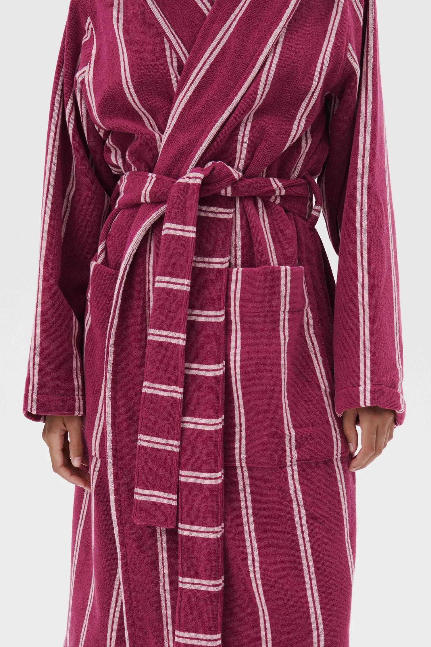 Hooded Bathrobe Venice Stripe