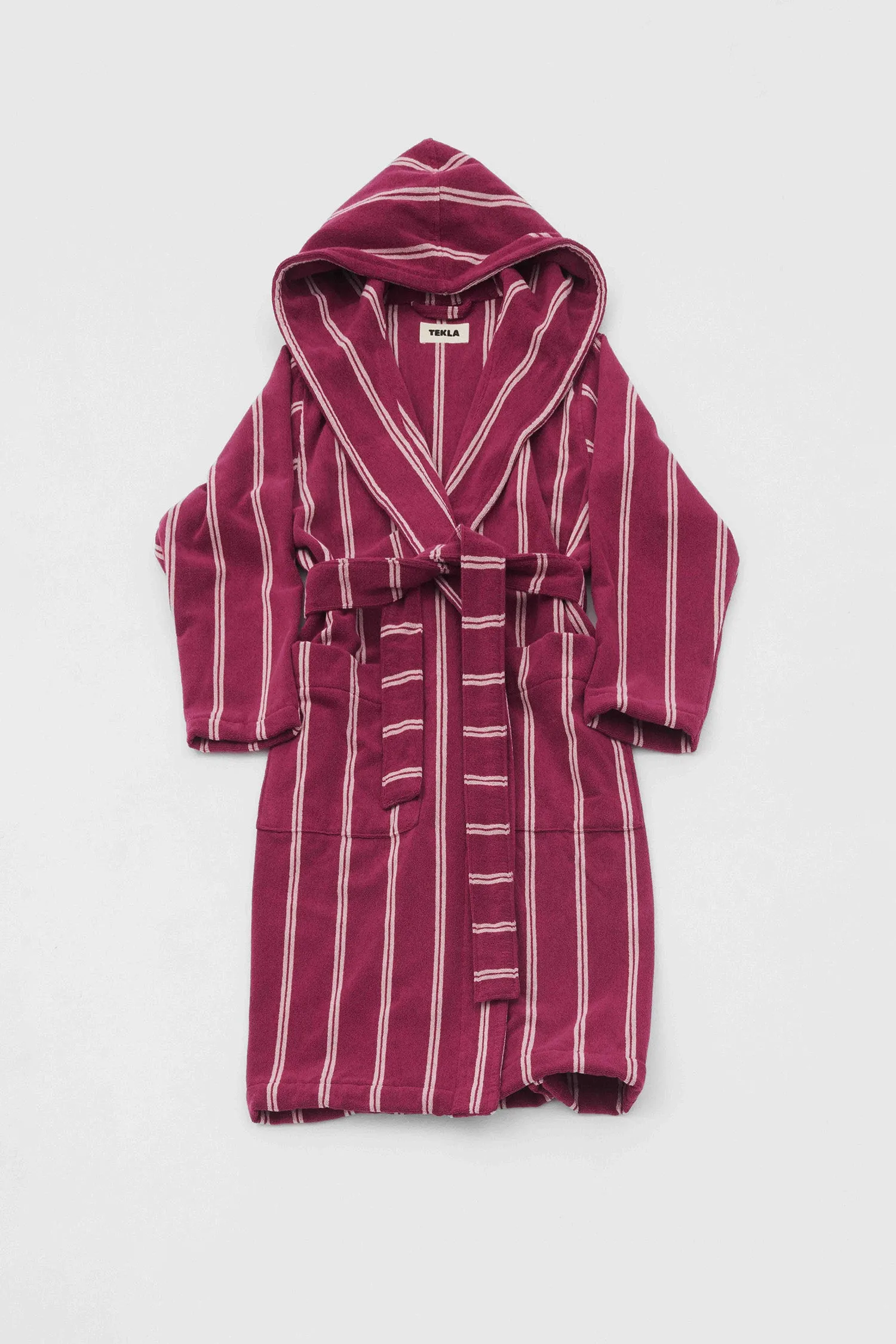 Hooded Bathrobe Venice Stripe