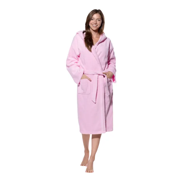 Hooded Terrycloth Robe for Women