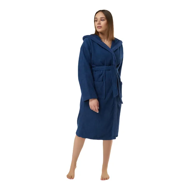 Hooded Terrycloth Robe for Women