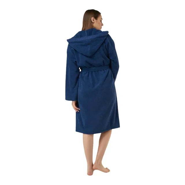 Hooded Terrycloth Robe for Women