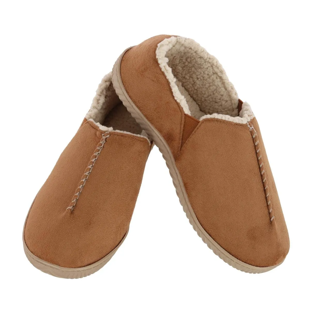 Isotoner Men's Recycled Microsuede Liam Closed Back Slipper