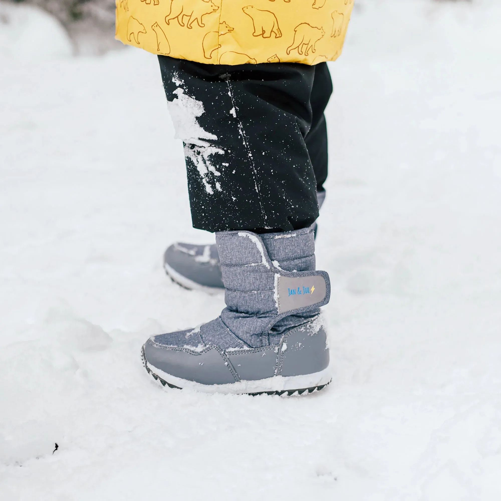 Jan & Jul Heather Grey Tall Puffy Boot