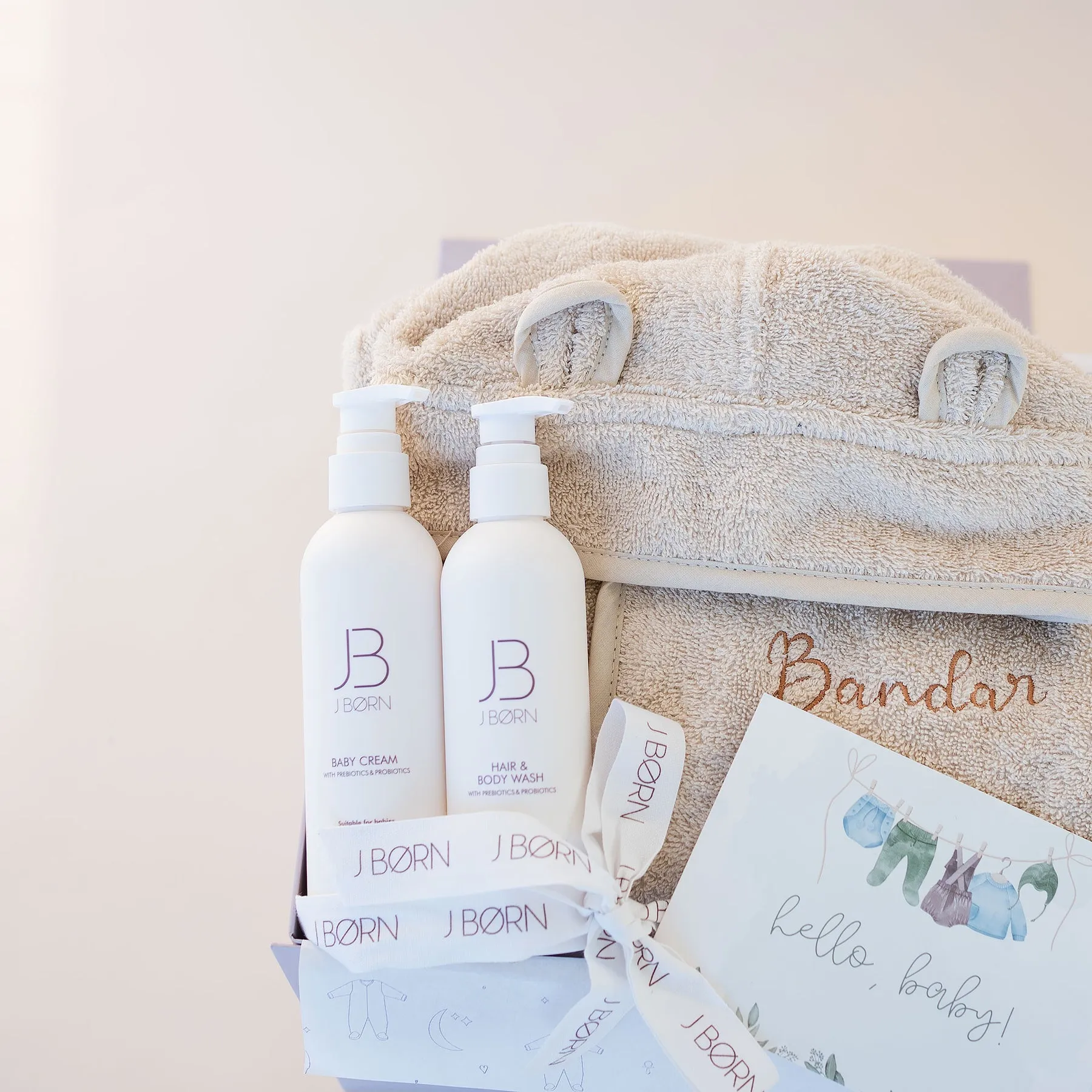 JBØRN Baby Gift Set | JBØRN Bath Robe & Skin Care