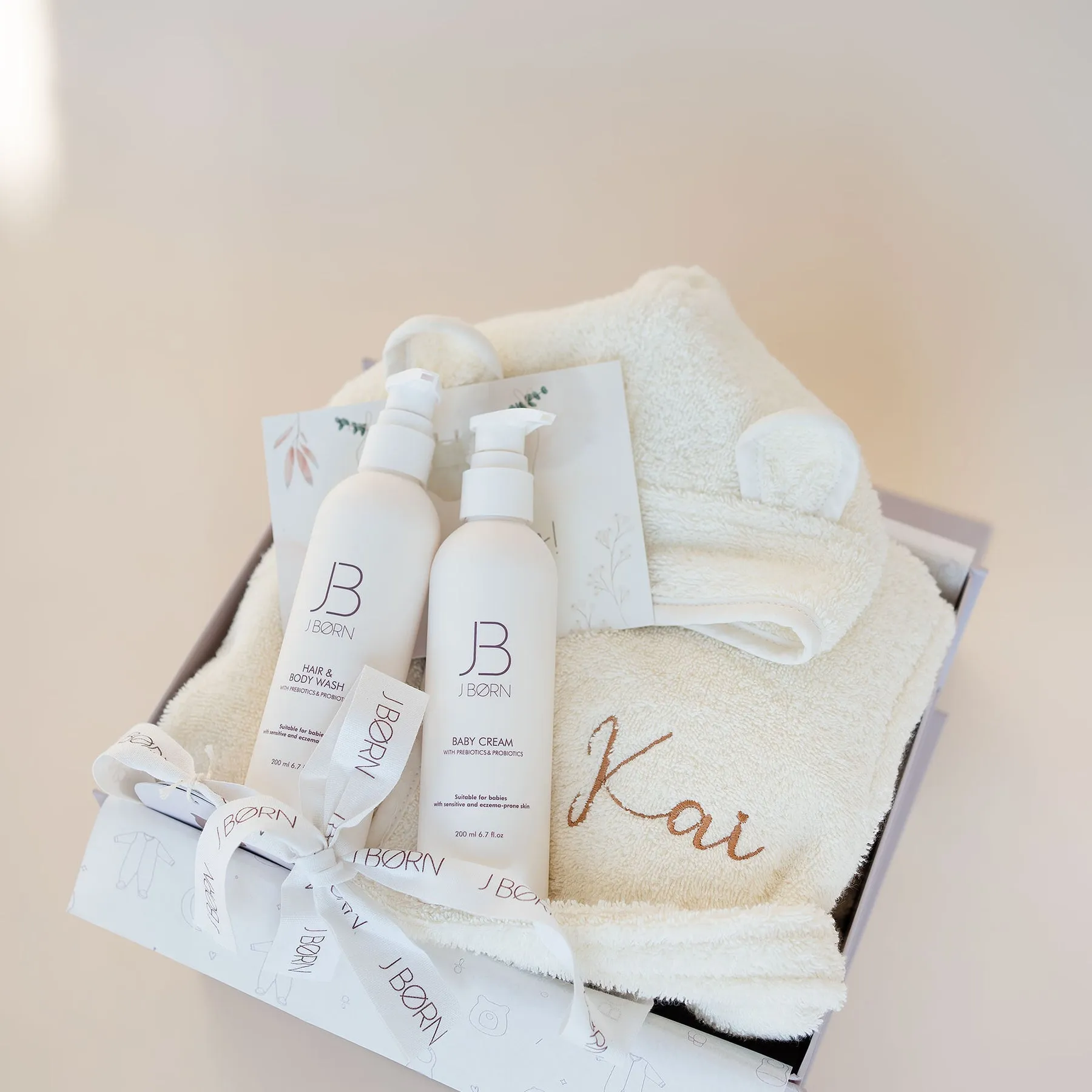 JBØRN Baby Gift Set | JBØRN Bath Robe & Skin Care