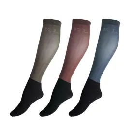 KL Unisex Show Socks Suubi 3 Pack Assorted Colours