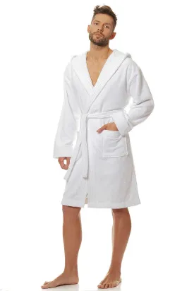 L&L collection men's hooded bathrobe high quality cotton