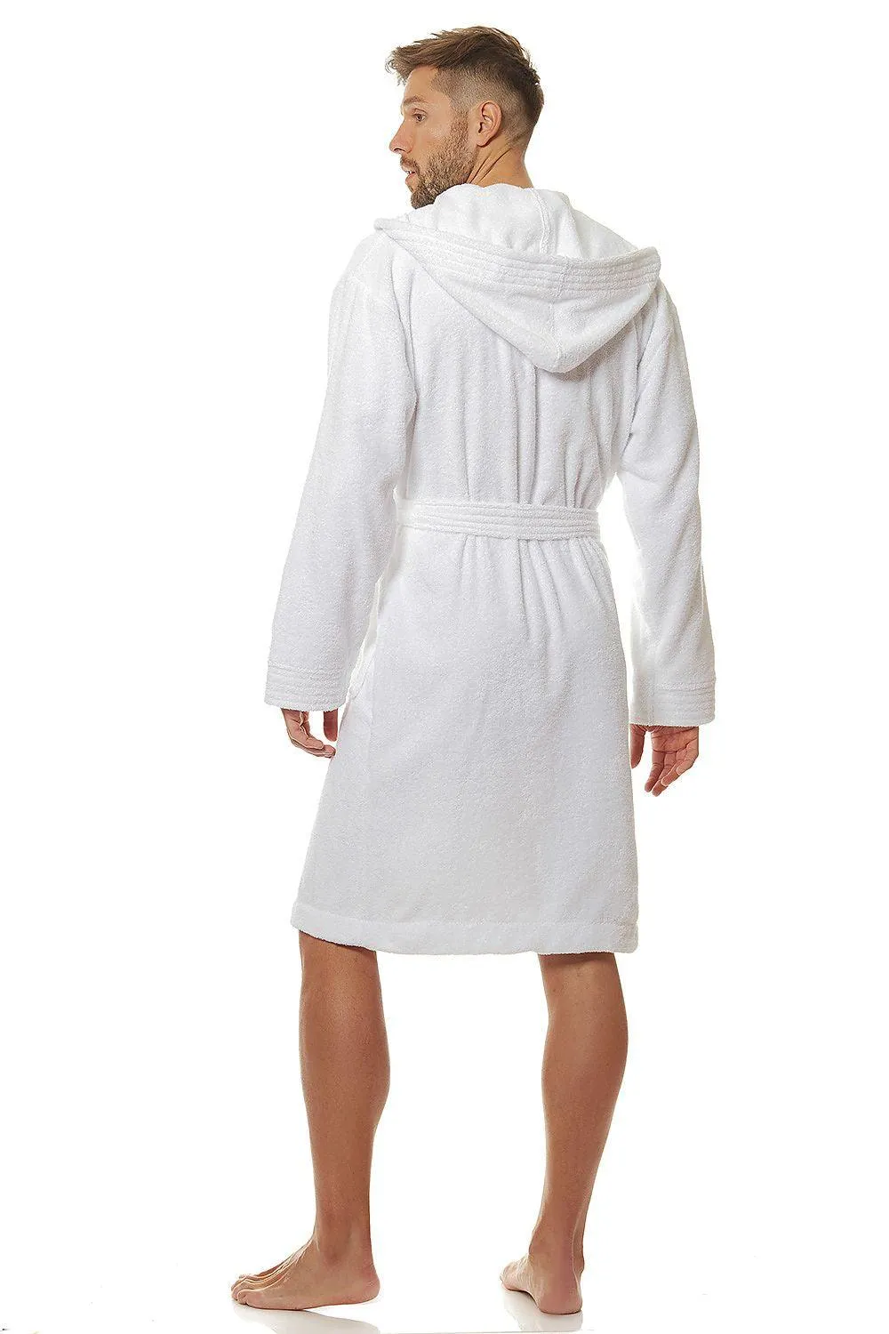 L&L collection men's hooded bathrobe high quality cotton