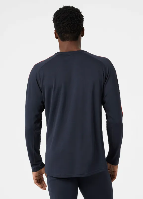 LIFA® ACTIVE Stripe Crew Base Layer - Navy