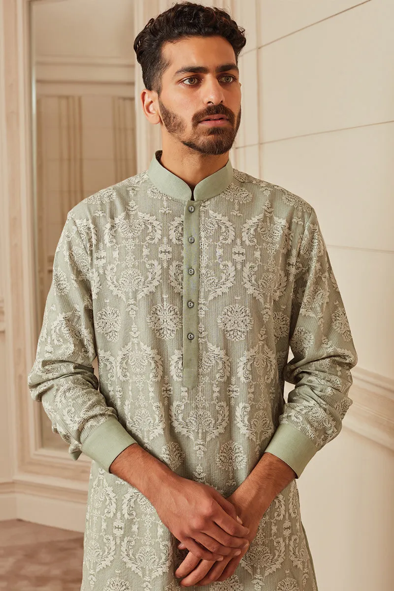 Light Green All Over Printed Kurta Set