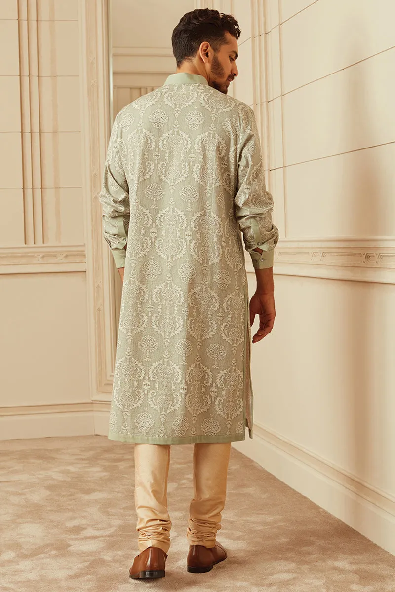 Light Green All Over Printed Kurta Set