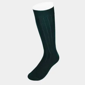 Long Dark Green Heavy Wool Sport Socks