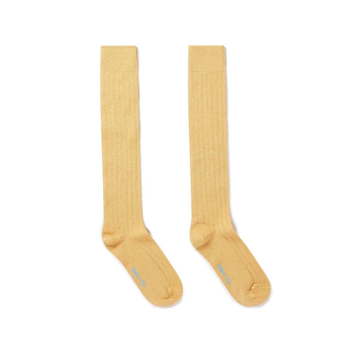 Long Mid Yellow Heavy Wool Sport Socks