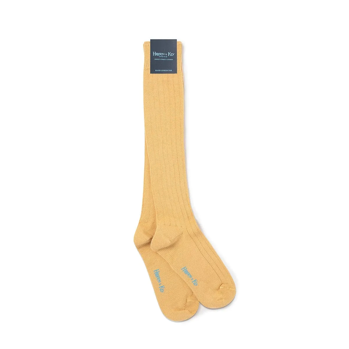 Long Mid Yellow Heavy Wool Sport Socks