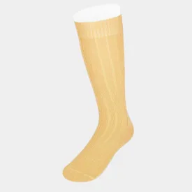 Long Mid Yellow Heavy Wool Sport Socks