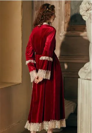 Margaret Lawton's Glamorous Ruby Nightgown & Robe