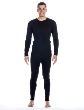 Men's Classic Waffle Knit Thermal Top and Bottom Set