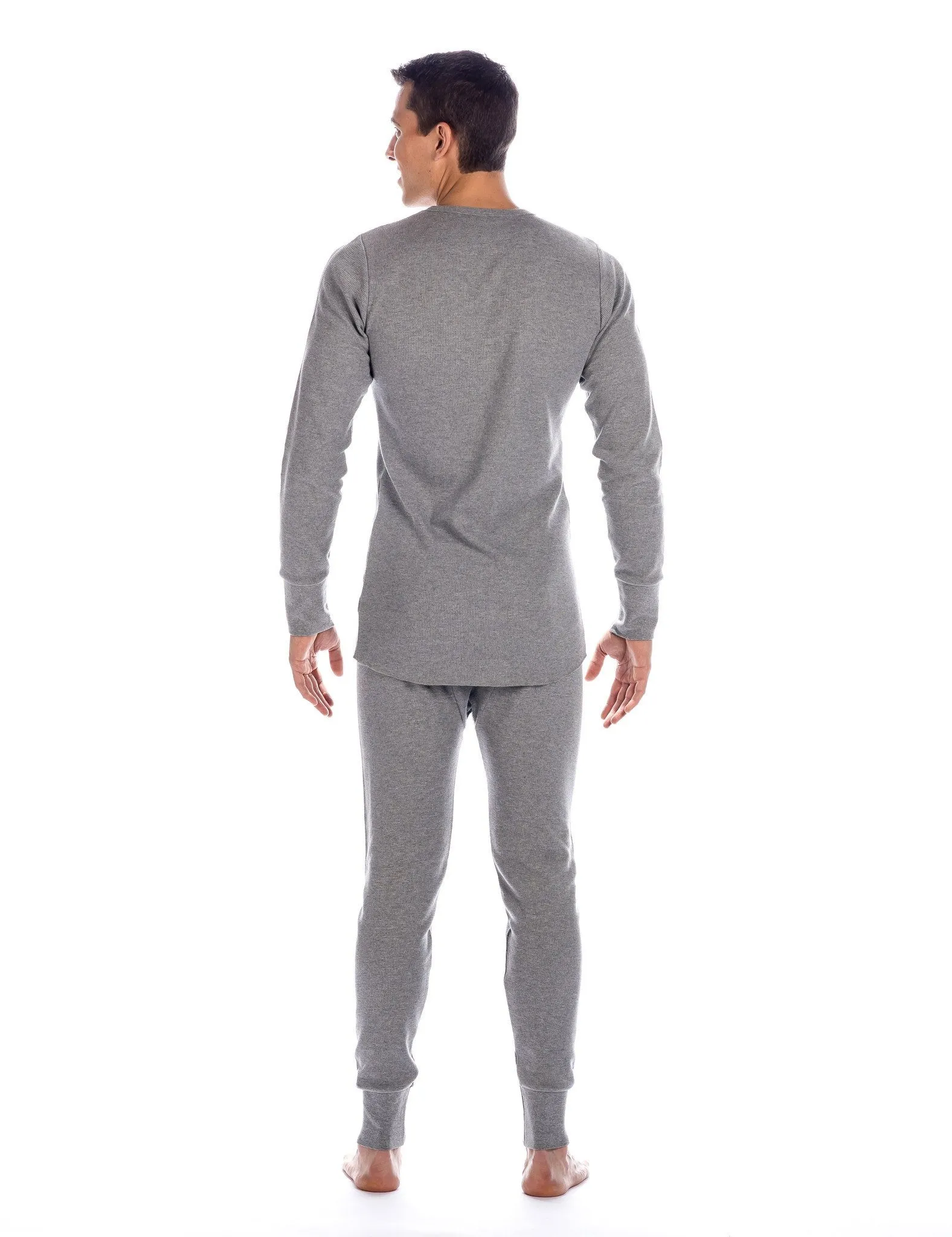 Men's Extreme Cold Waffle Knit Thermal Top and Bottom Set