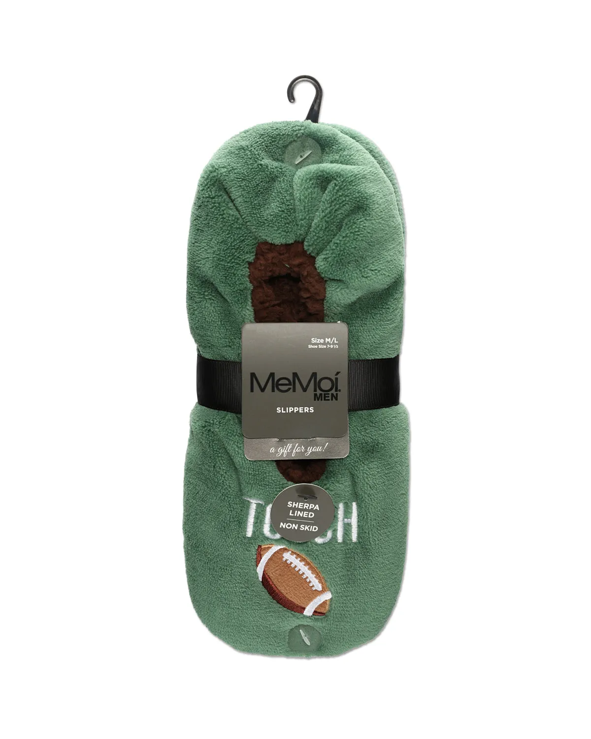 Men's Football Sherpa Lined Slippers