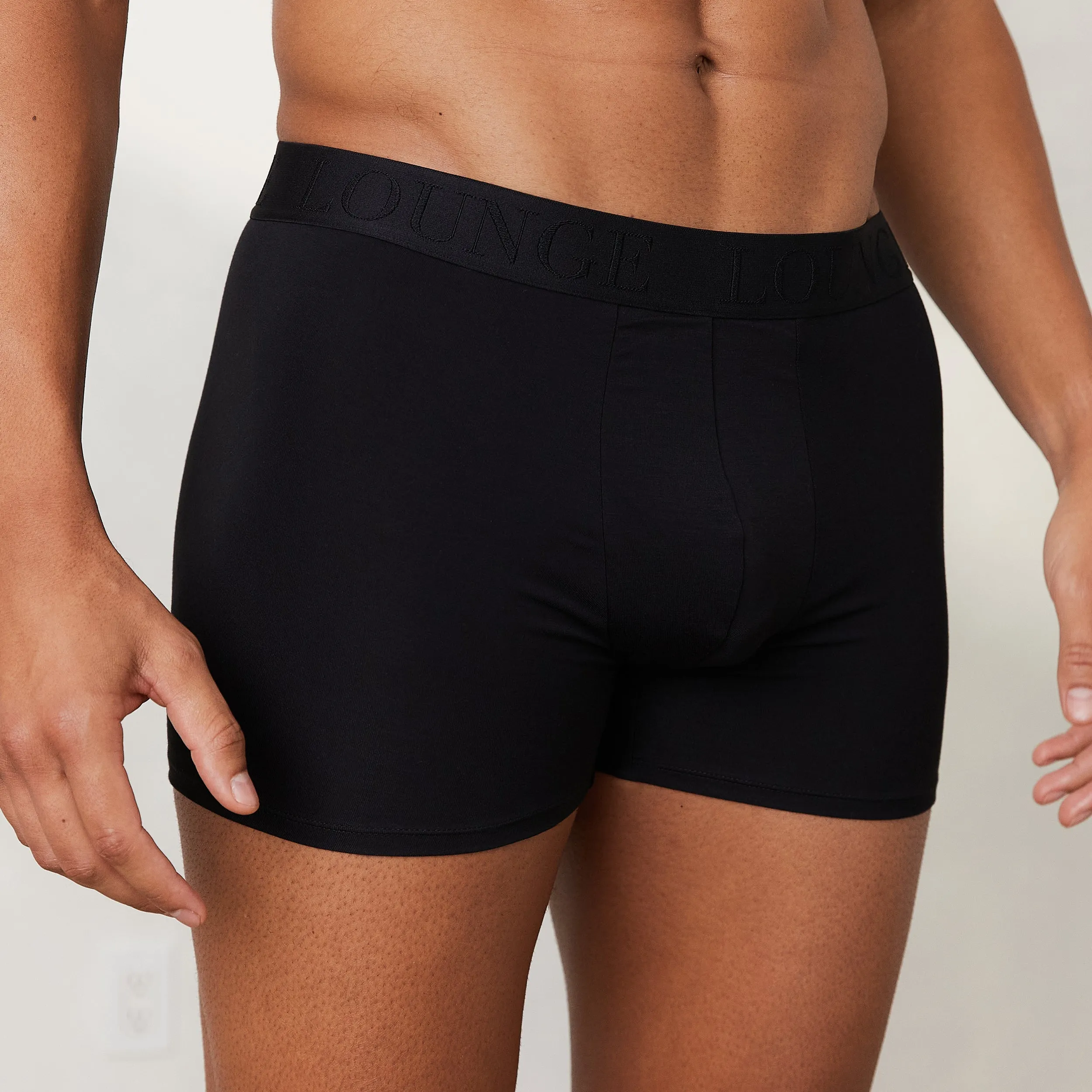 Men's Luxe Boxers (3 Pack) - Black