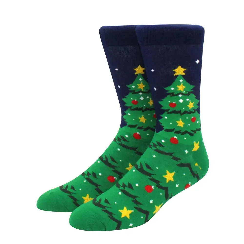 New Fashion Christmas Socks Fashion Christmas Tree Socks Gifts for Men and Women EU 38-44