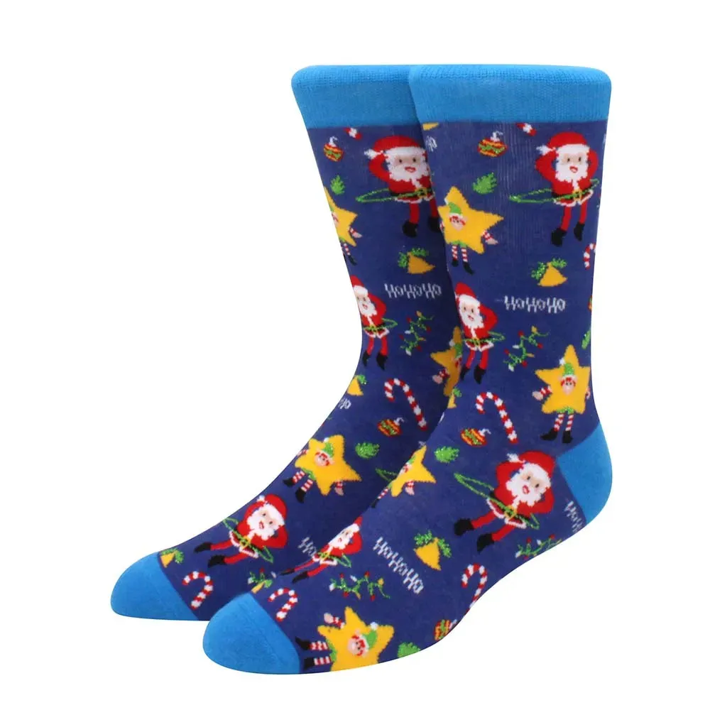 New Fashion Christmas Socks Fashion Christmas Tree Socks Gifts for Men and Women EU 38-44