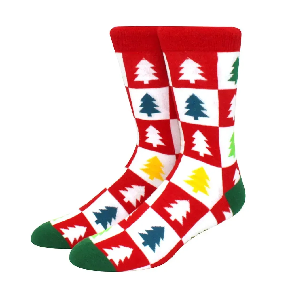 New Fashion Christmas Socks Fashion Christmas Tree Socks Gifts for Men and Women EU 38-44